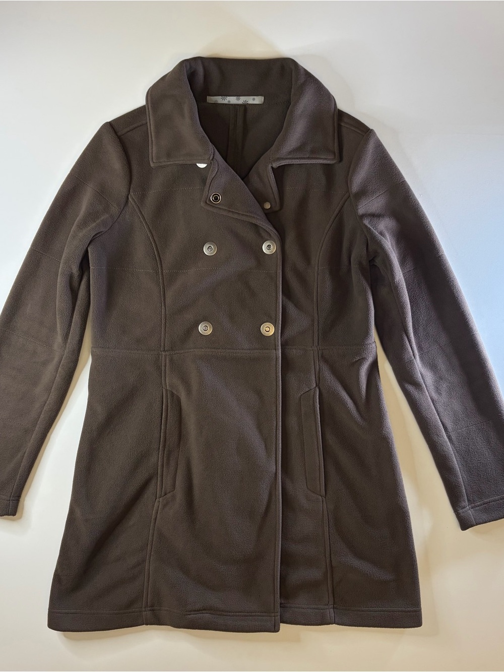 Athleta Switchback Fleece Double-Breasted Pea Coat, women’s size Medium